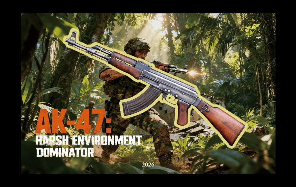 2026 Liberia AK47 Shaped 1/1000 oz Gold Coin in Card (01/12)