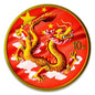 In Stock! China 2025 24K Gilded & Red China Flag Dragon 1 oz Silver Art Coin (100 Mintage)