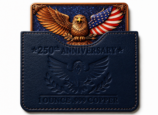 250th Anniversary Eagle Colorized 1 oz Copper Bar (05/23)