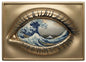 KILO! Eye of the Beholder - The Great Wave Colorized Gold Gilt 1 Kilo Copper Medal (01/14)