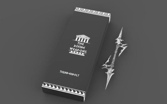 In Stock! 2024 Korea Divine Weapons Thunderbolt Antiqued Shaped 2 oz Silver Bar (3,000 Mintage)
