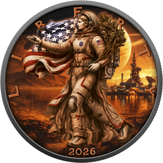 Estimate: 2026 U.S. Eagle The Conquest of Mars Edition 1 oz Silver Coin (05/25)