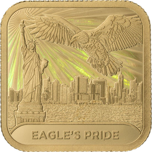 2026 Gabon Eagle's Pride Hologram 1/100 oz Gold Coin (05/25)