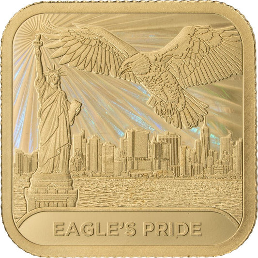 2026 Gabon Eagle's Pride Hologram 1/100 oz Gold Coin (05/25)