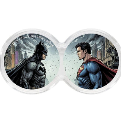 In Stock! Batman VS Superman 2x1 oz Copper Set (1/16)