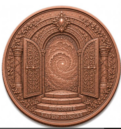 Cosmic Staircase Colorized 5 oz Copper Medal