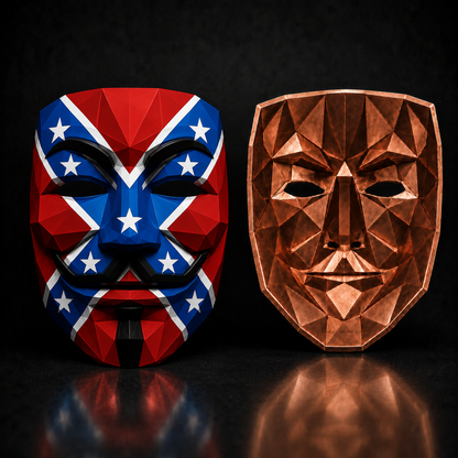 2026 Guy Fawkes "The Rebel" 3 AVDP oz .999 Fine Copper Mask Collectible