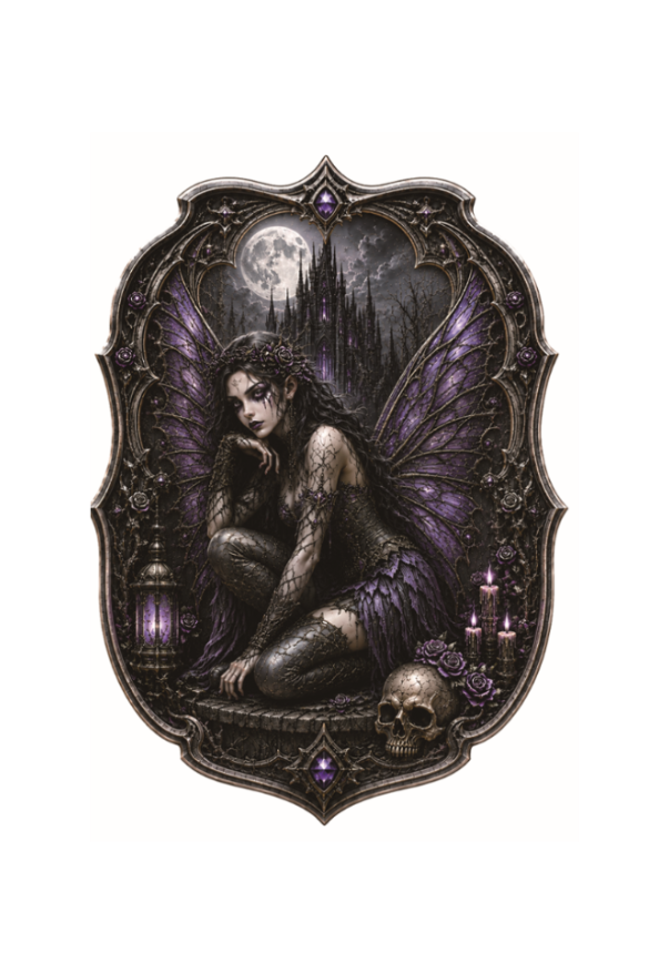 100 Gram Violeth the Goth Fairy Colorized Copper in Display Box