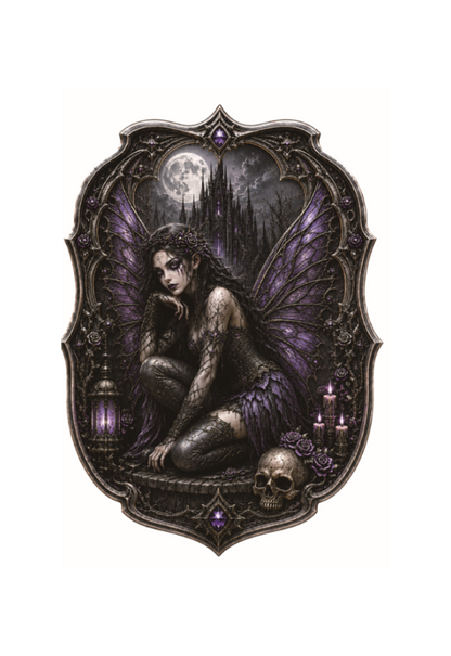 100 Gram Violeth the Goth Fairy Colorized Copper in Display Box