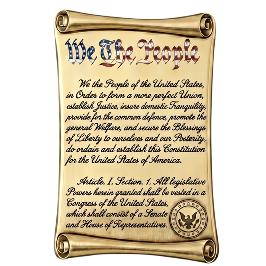 Toromint! Founder's Collection - 250th Anniversary U.S. Constitution Gold Gilded 10 oz Copper Medal