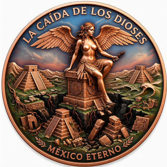 Mexico Eterno Colorized 1 oz Copper Round (06/12)