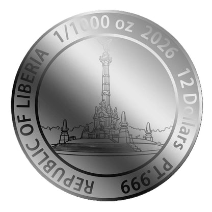 Deal of the Day! In Stock! PLATINUM! 2026 Liberia Libertad 1/1000 oz Platinum Coin in Card (01/15)