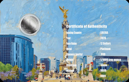 Deal of the Day! In Stock! PLATINUM! 2026 Liberia Libertad 1/1000 oz Platinum Coin in Card (01/15)