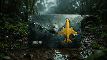 MH370 Shaped 1/500 oz Gold Medal in Card (06/11)