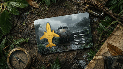 MH370 Shaped 1/500 oz Gold Medal in Card (06/11)