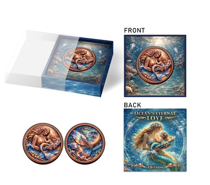 In Stock! See the back! OCEAN’S ETERNAL LOVE MERMAID 1 oz Copper High Relief (4/20)