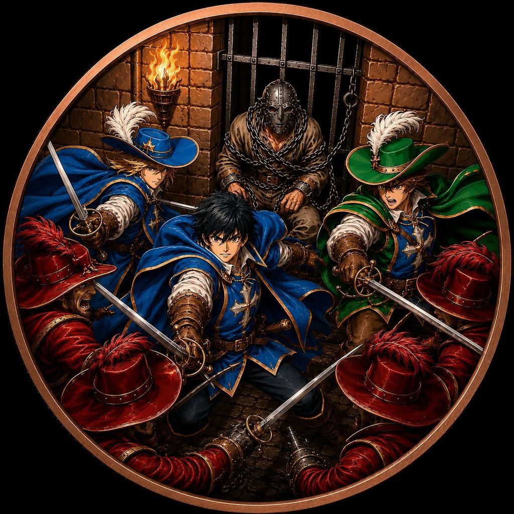 Man in the Iron Mask 5 oz Copper Medal (06/15)