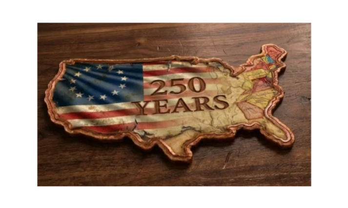 2026 10oz 13 Colonies Frontier .999 Colorized Copper USA Shaped 250 years Anniversary Bar