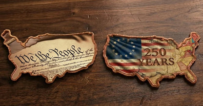 2026 10oz 13 Colonies Frontier .999 Colorized Copper USA Shaped 250 years Anniversary Bar