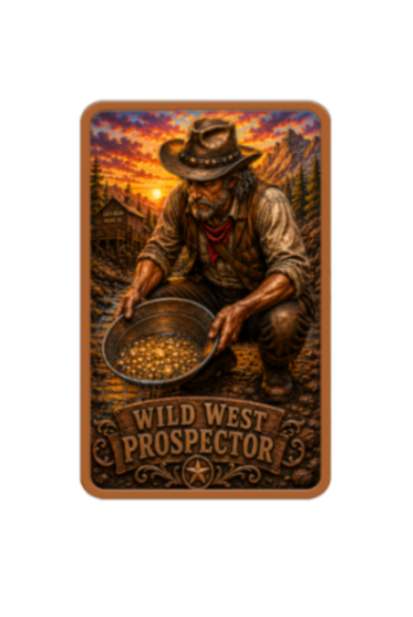5oz Wild West Prospector Colorized Copper in Capsule