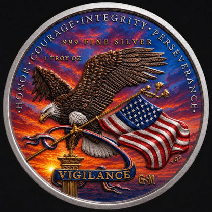 Estimate: Golden State Mint 2026 USA 250th Anniversary 1 oz Silver Colorized Medal (Mintage TBD at end of Presale)