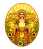 5th in series! 100 Gram Goddess Series - Goddess of Yellow Colorized Copper in Display Box