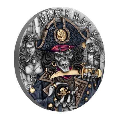 In Stock! 2026 Niue Black Mark 2 oz Silver Coin (01/30)