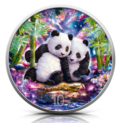 In Stock! 2026 China Enchanted Panda .999 1oz Silver Coin Colorized (5/3)