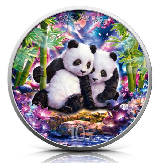 In Stock! 2026 China Enchanted Panda .999 1oz Silver Coin Colorized (5/3)