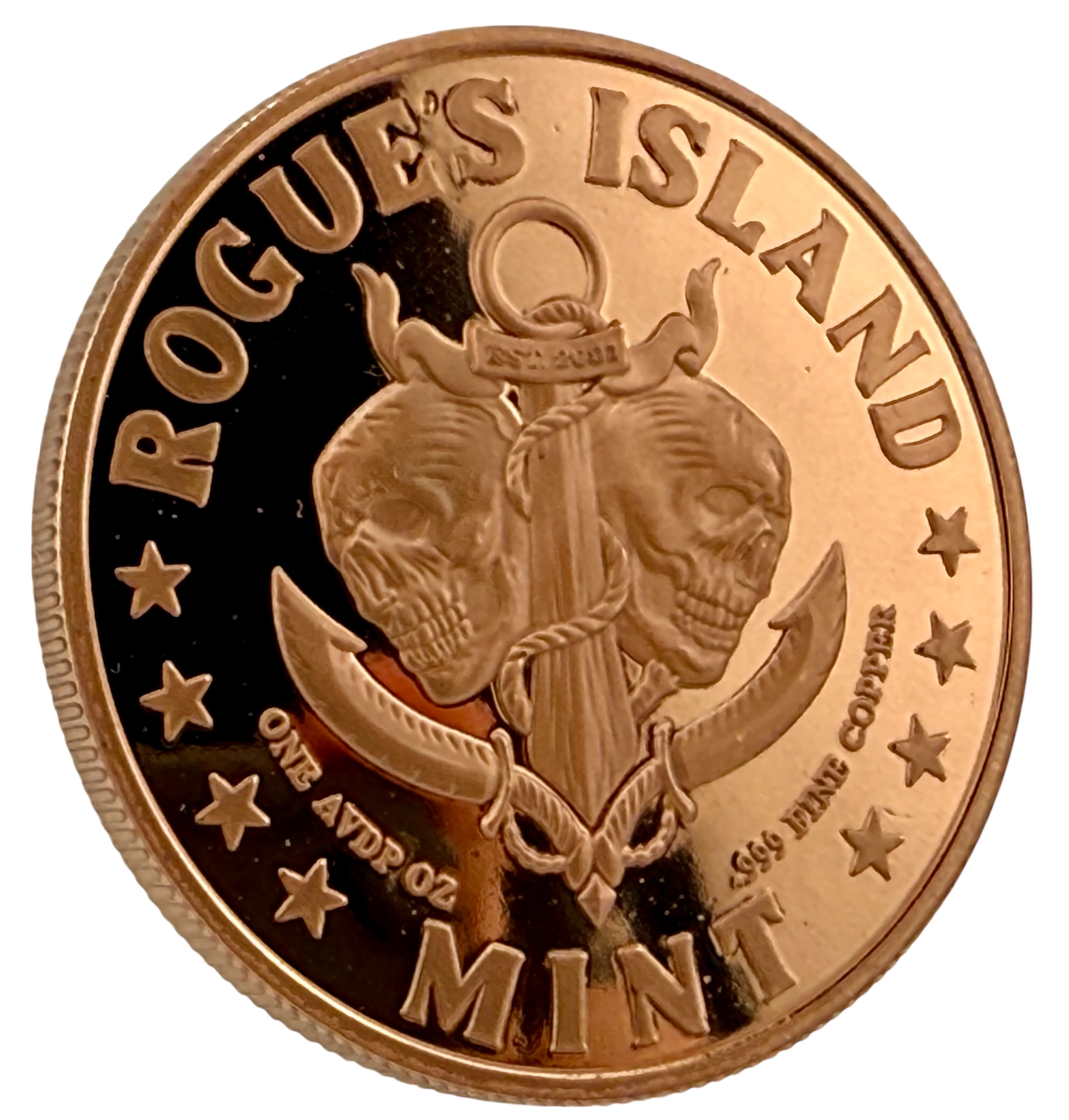 In Stock! Evil Eye HR Colorized Proof 1 oz Copper Round