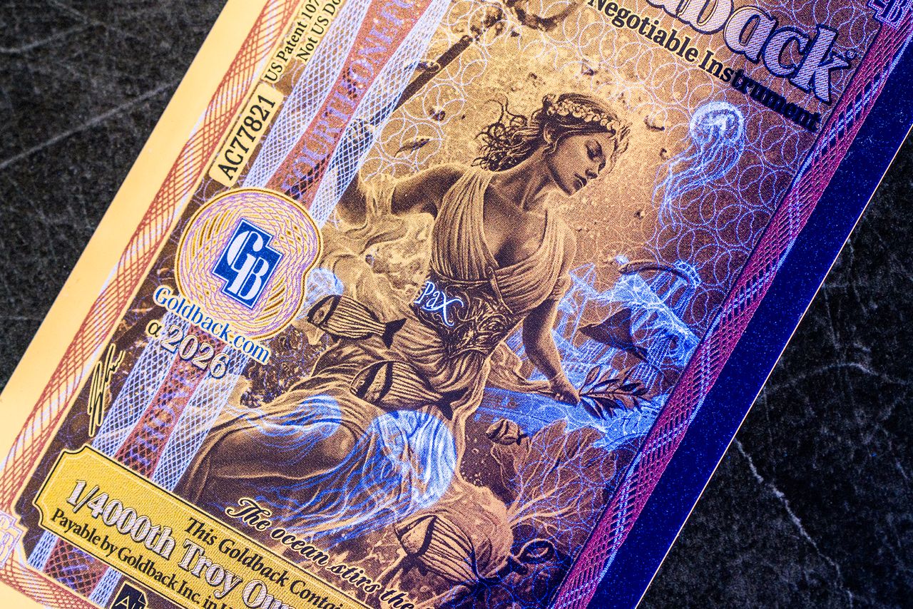 NEW Florida Goldback 1/4 - Contains 1/4000 oz of .999 fine gold