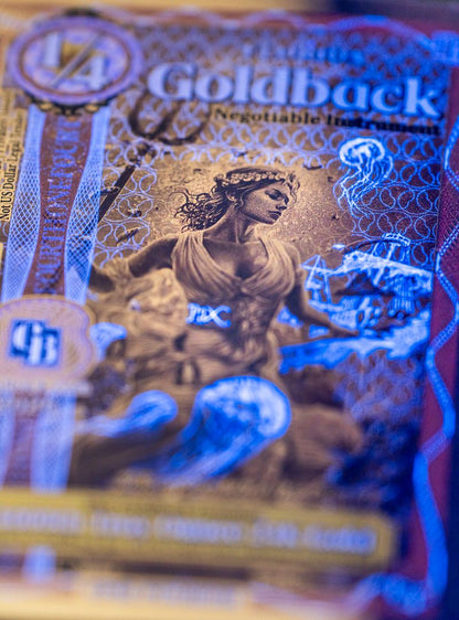 NEW Florida Goldback 1/4 - Contains 1/4000 oz of .999 fine gold