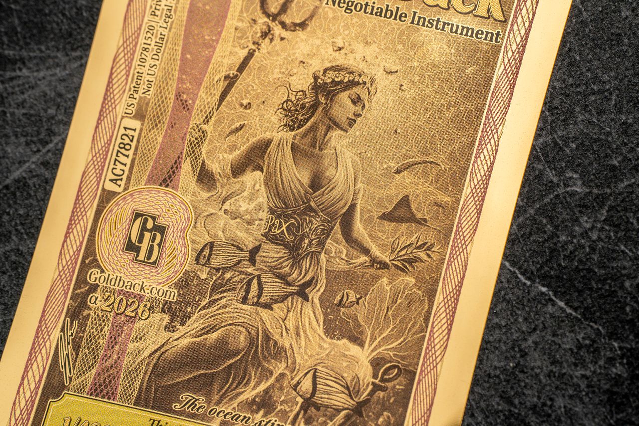 NEW Florida Goldback 1/4 - Contains 1/4000 oz of .999 fine gold