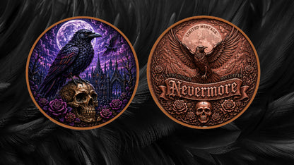 5oz Nevermore Colorized Copper in Capsule