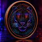 2025 Nature Tiger Hi Relief Proof TigerPunk Edition Enhanced Finish 5oz .999 Fine Copper
