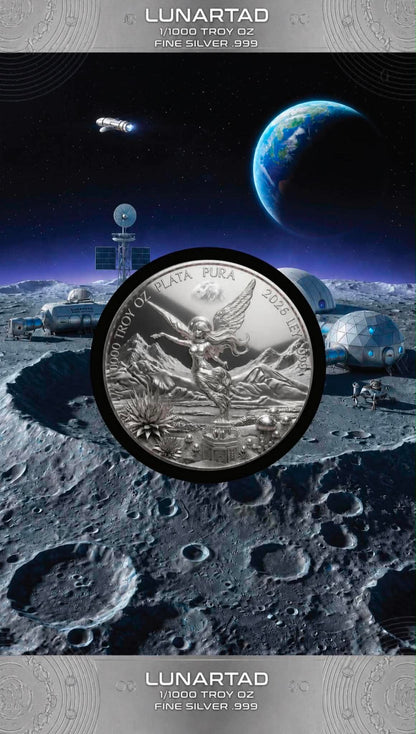 2026 Lunartad 1/1000 oz .999 Silver Coin in Card (7/3)