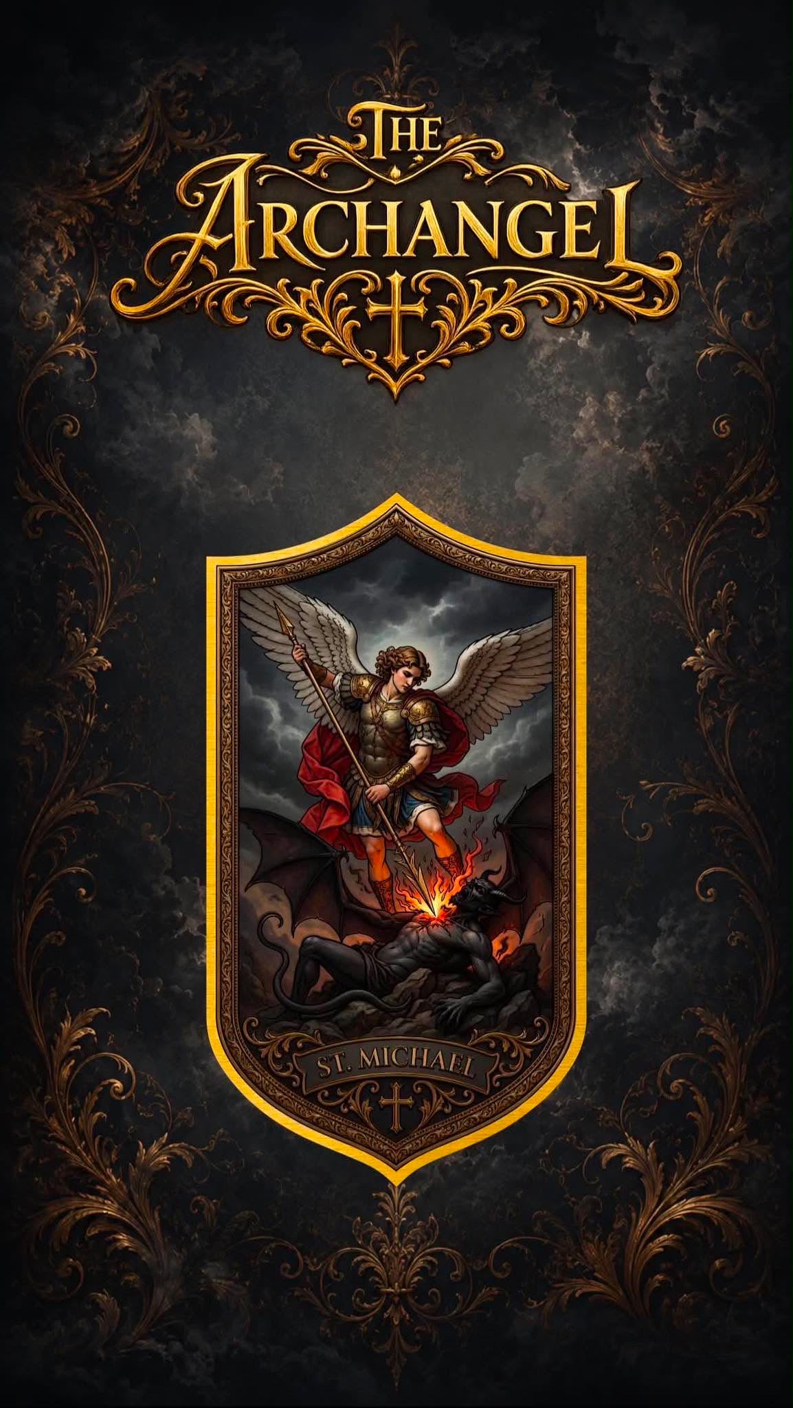 2026 Archangel Michael Colorized 1/1000 oz Gold Medal in Card (07/03)