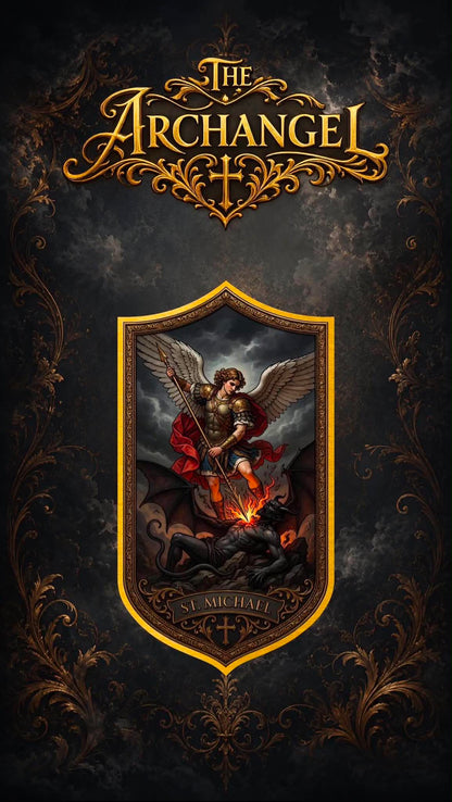 2026 Archangel Michael Colorized 1/1000 oz Gold Medal in Card (07/03)