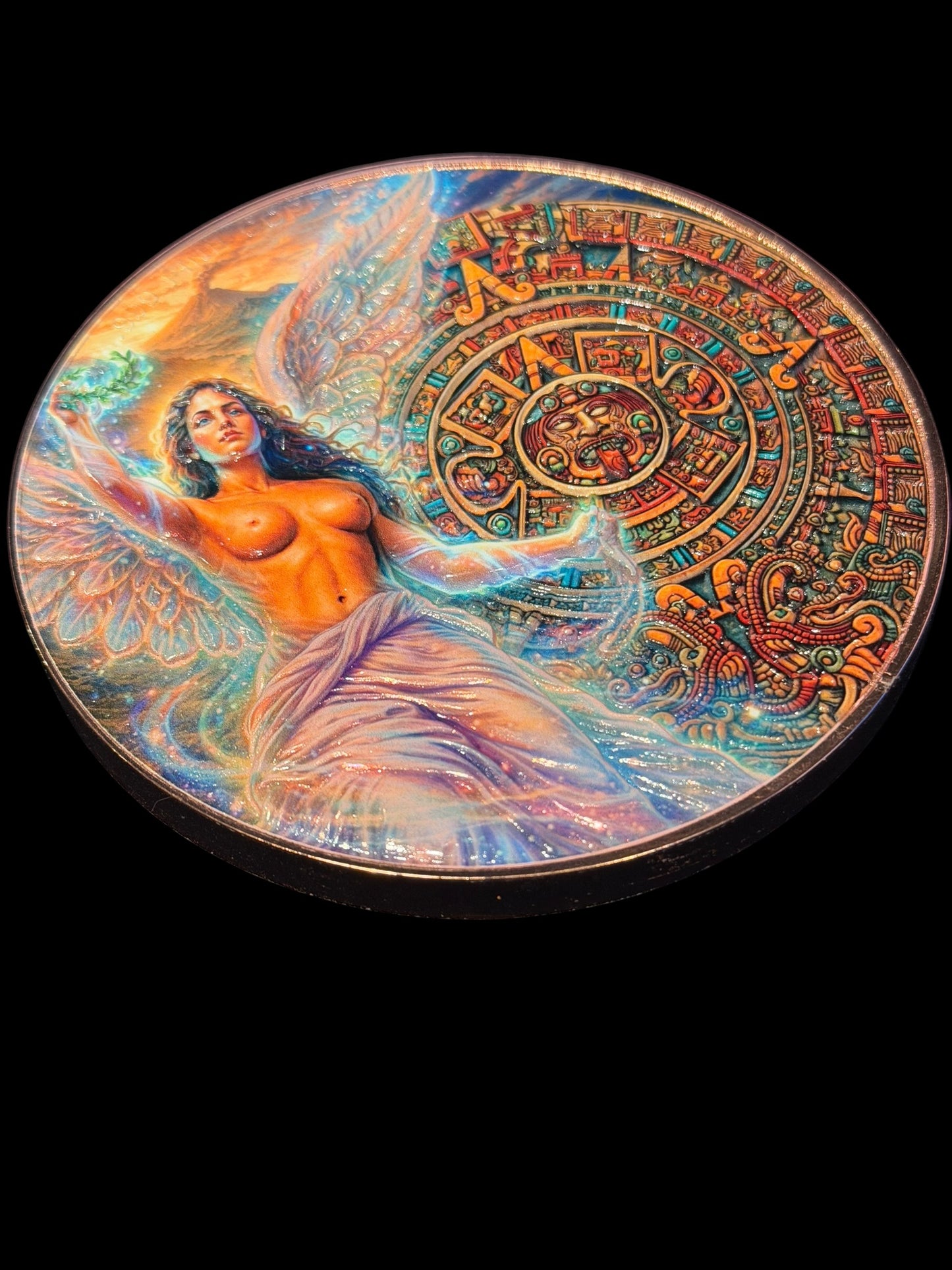 KILO! 2026 Angel of Independence 120mm Jumbo Kilo .999 Colorized Copper Medallion
