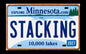 2027 MINNESOTA Stacking Across America License Plate Colorized 1 oz Copper Bar (Series 1) (07/07)