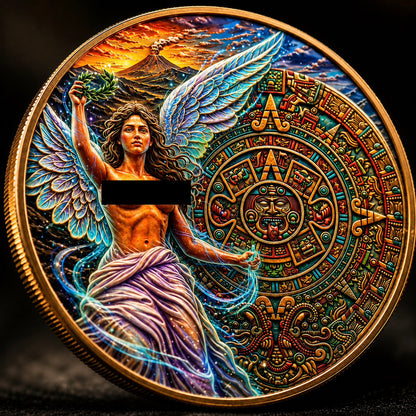 KILO! 2026 Angel of Independence 120mm Jumbo Kilo .999 Colorized Copper Medallion
