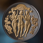In Stock! 2025 Cameroon Three Graces Enigma Edition 1 oz Silver Coin (01/30)