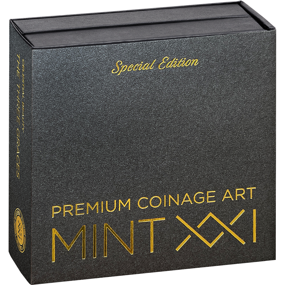 In Stock! 2025 Cameroon Three Graces Enigma Edition 1 oz Silver Coin (01/30)