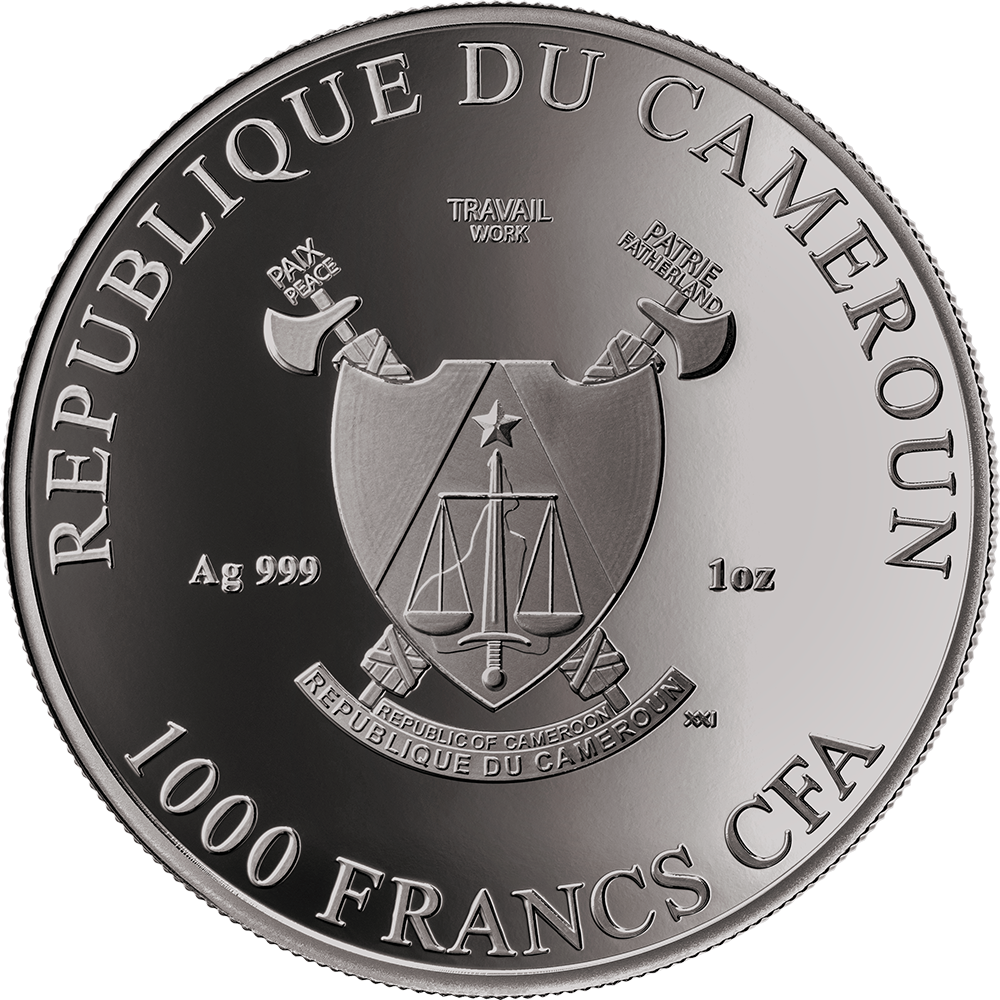 In Stock! 2025 Cameroon Three Graces Enigma Edition 1 oz Silver Coin (01/30)
