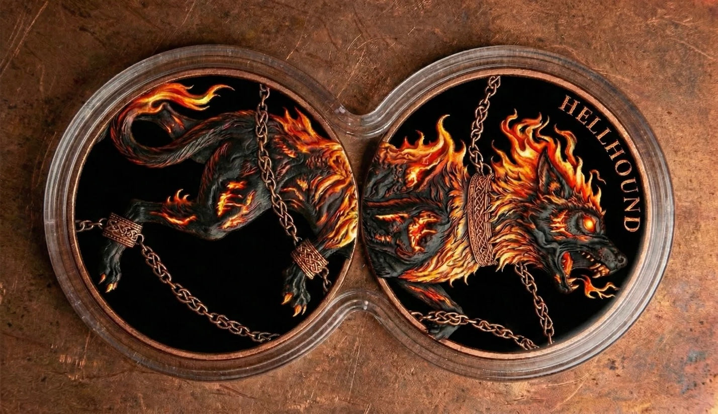 2026 2oz Hell Hound Infinity Capsule .999 Copper