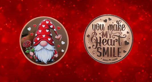 In Stock! Gnomeo Proof - 1 oz Colorized Copper Art Round (25000 Mintage)