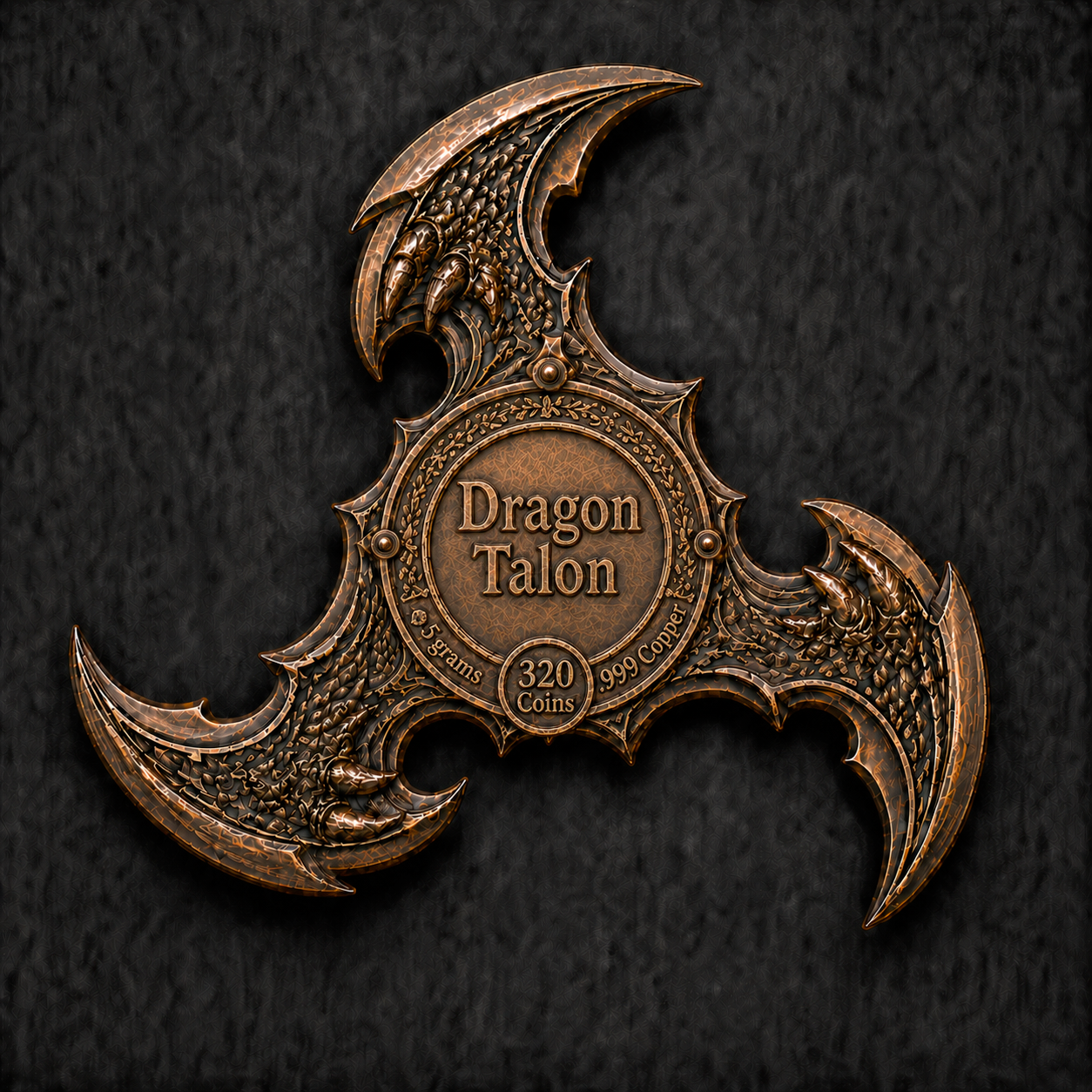 In Stock! Dragon Talon Copper 5 gram Antiqued