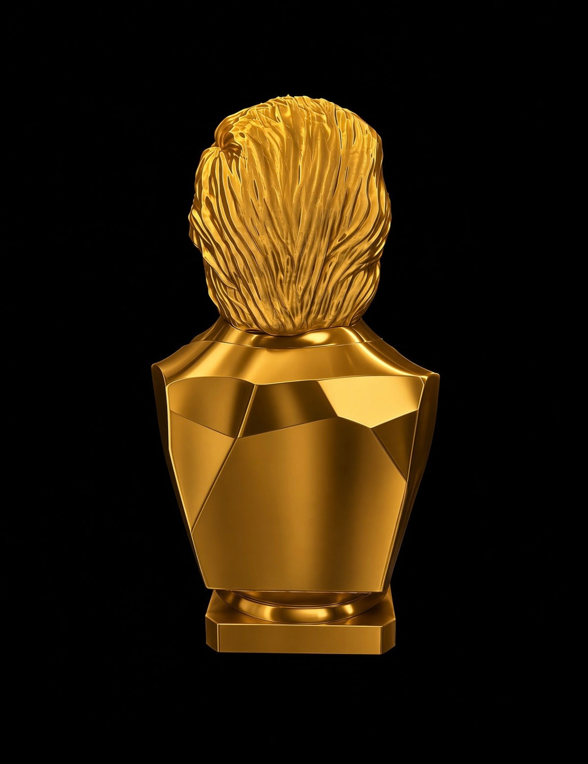 GOLD COLOR DONALD TRUMP 1 oz COIN HOLDER STATUE!