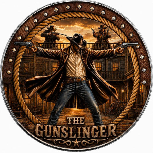 Scottsdale Mint 2026 The Gunslinger 1 oz Silver Colorized Medal (Mintage TBD)