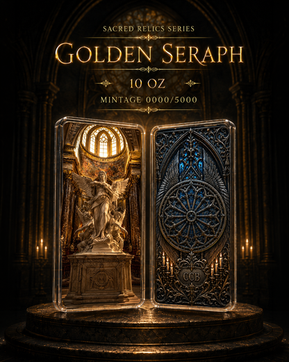 2026 Golden Seraph 10oz Avdp Colorized .999 Copper Bar